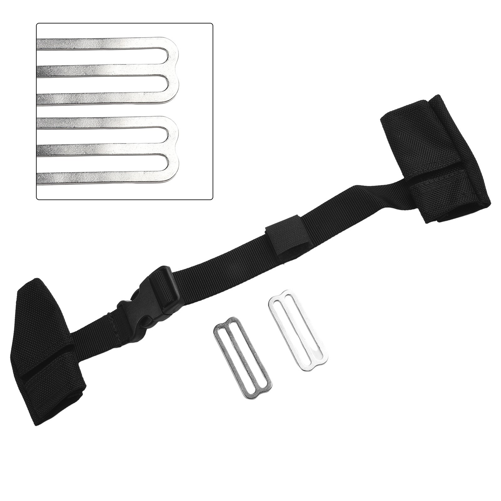 Adjustable Technical Diving Material Harness Chest Belt Shoulder Strap Adapter