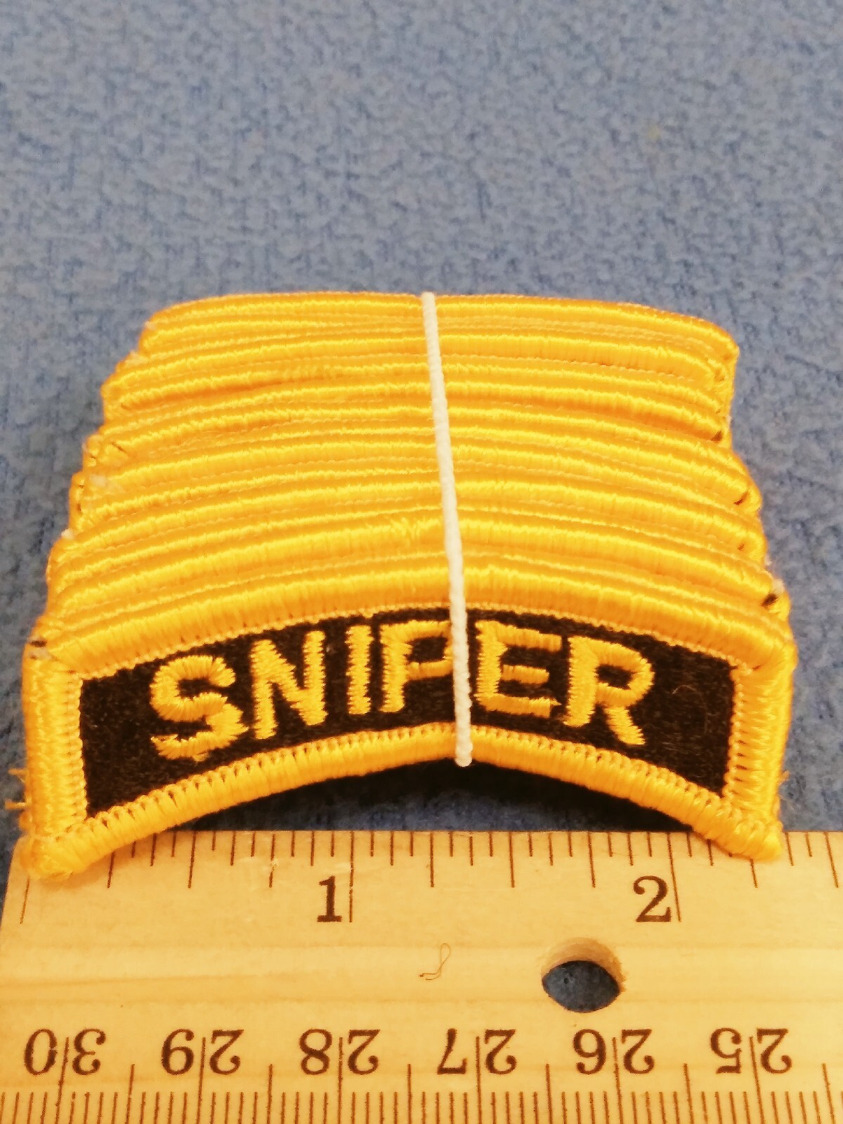 BUNDLE OF 20 - SNIPER  Black & Gold 2 1/4 inch  tab patches - NEW