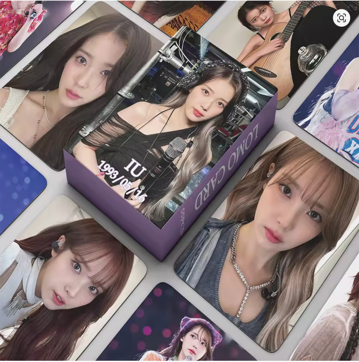 55PCS/SET KPOP IU LOMO CARDS HIGH QUALITY HD PHOTOCARD FOR FANS COLLECTION BBI