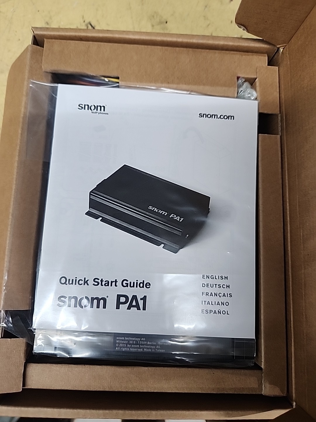 SNOM PA1, VoIP public address system, used with VoIP phone systems NEW in box