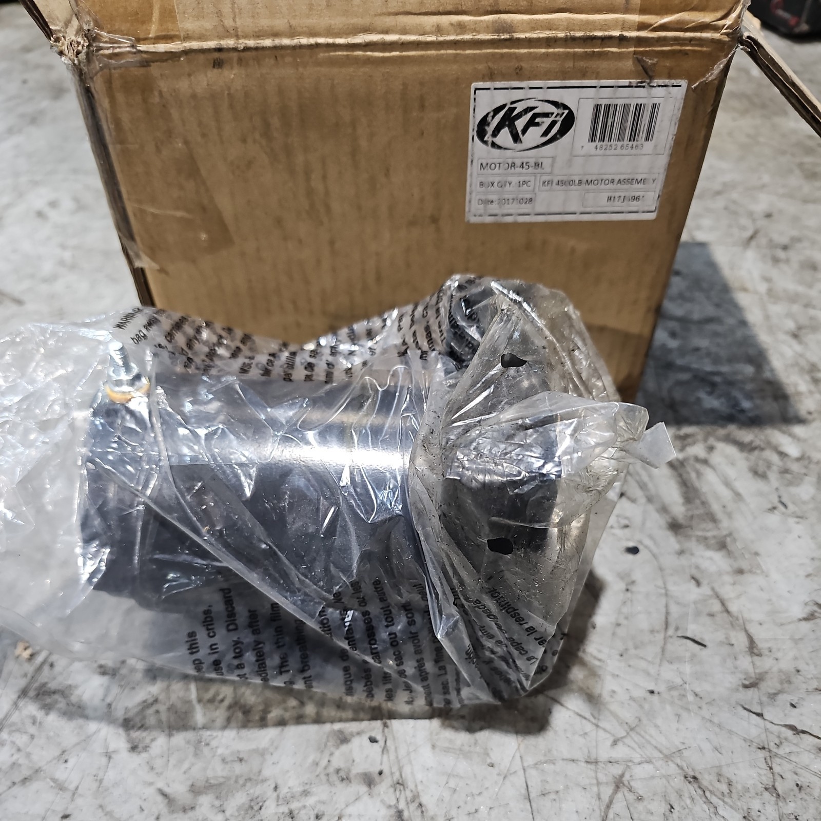 KFI Replacement 4500lb Motor Black MOTOR-45-BL
