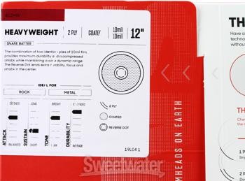 Evans Heavyweight Coated Snare Batter - 12"