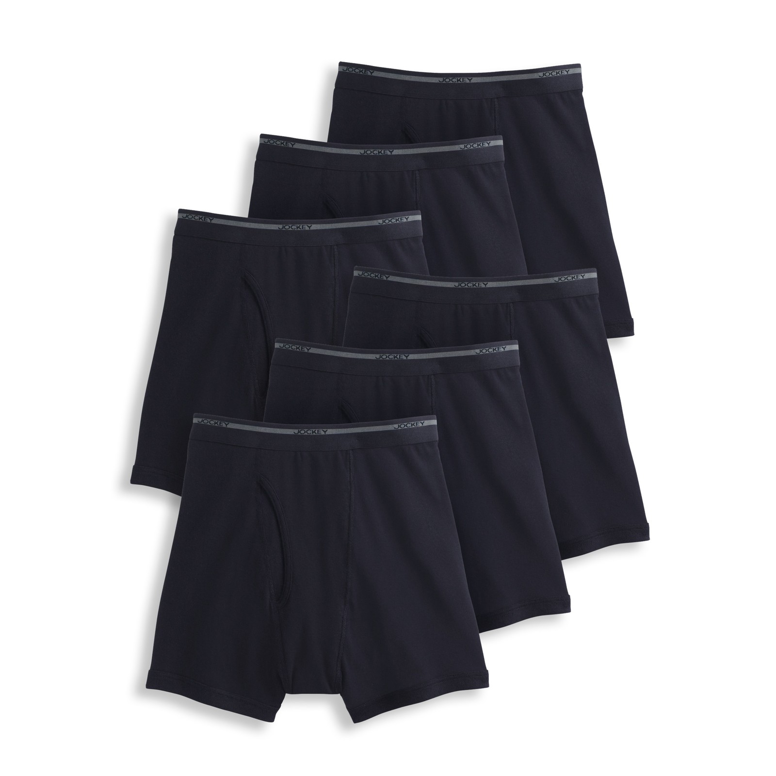 Jockey Men's Lightweight Classic 5" Boxer Brief - 6 Pack