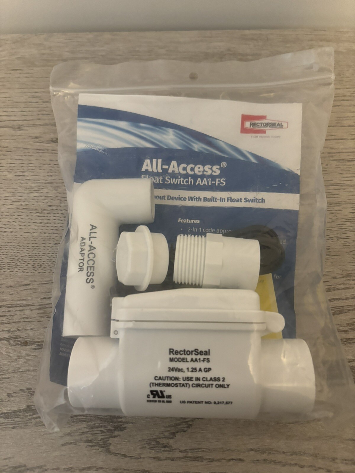 Rectorseal All-Access Condensate Cleanout w/Built-In Float Switch AA1-FS