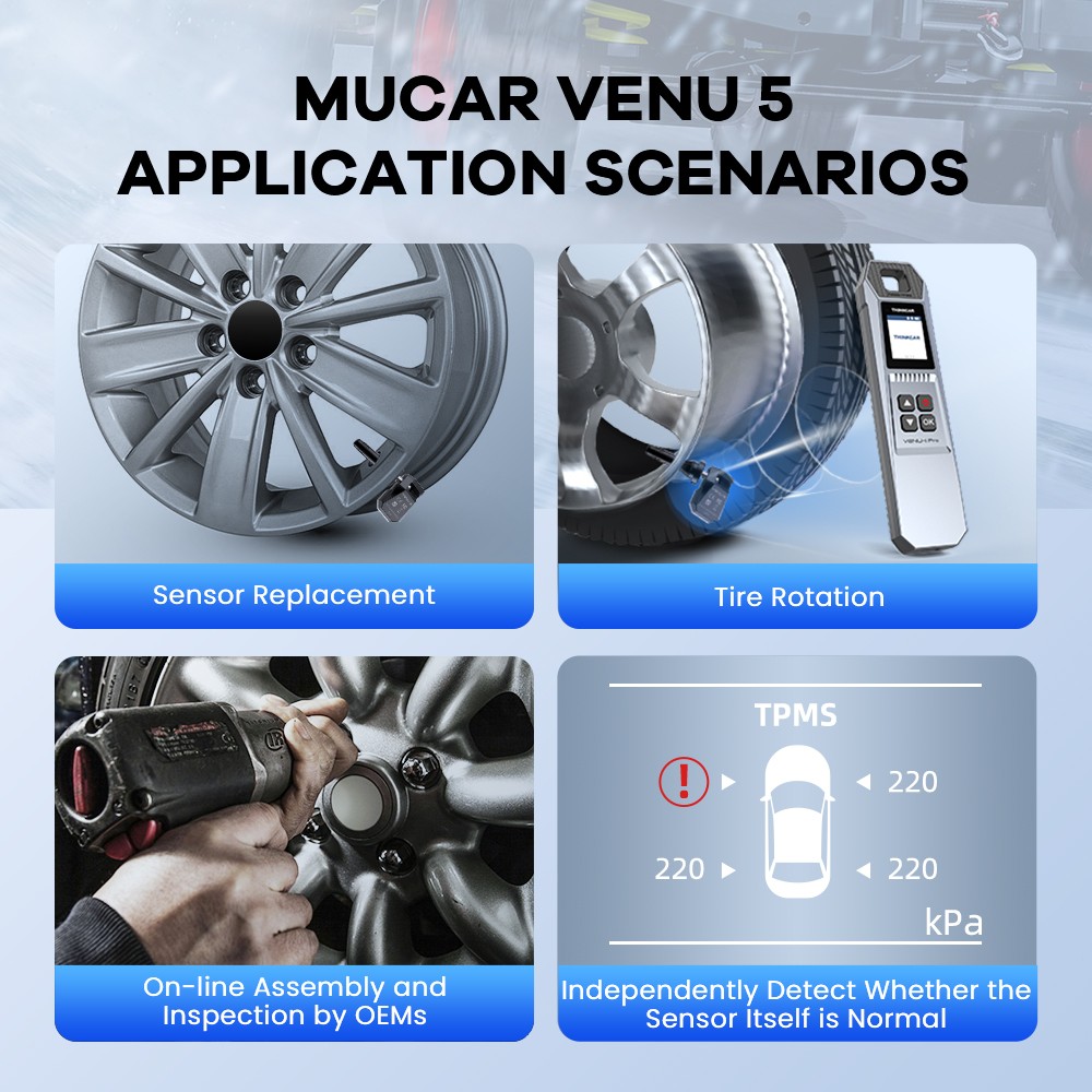 MUCAR 892BT Full System Car auto Diagnostic OBD2 Scanner 35 Reset +TPMS Sensor