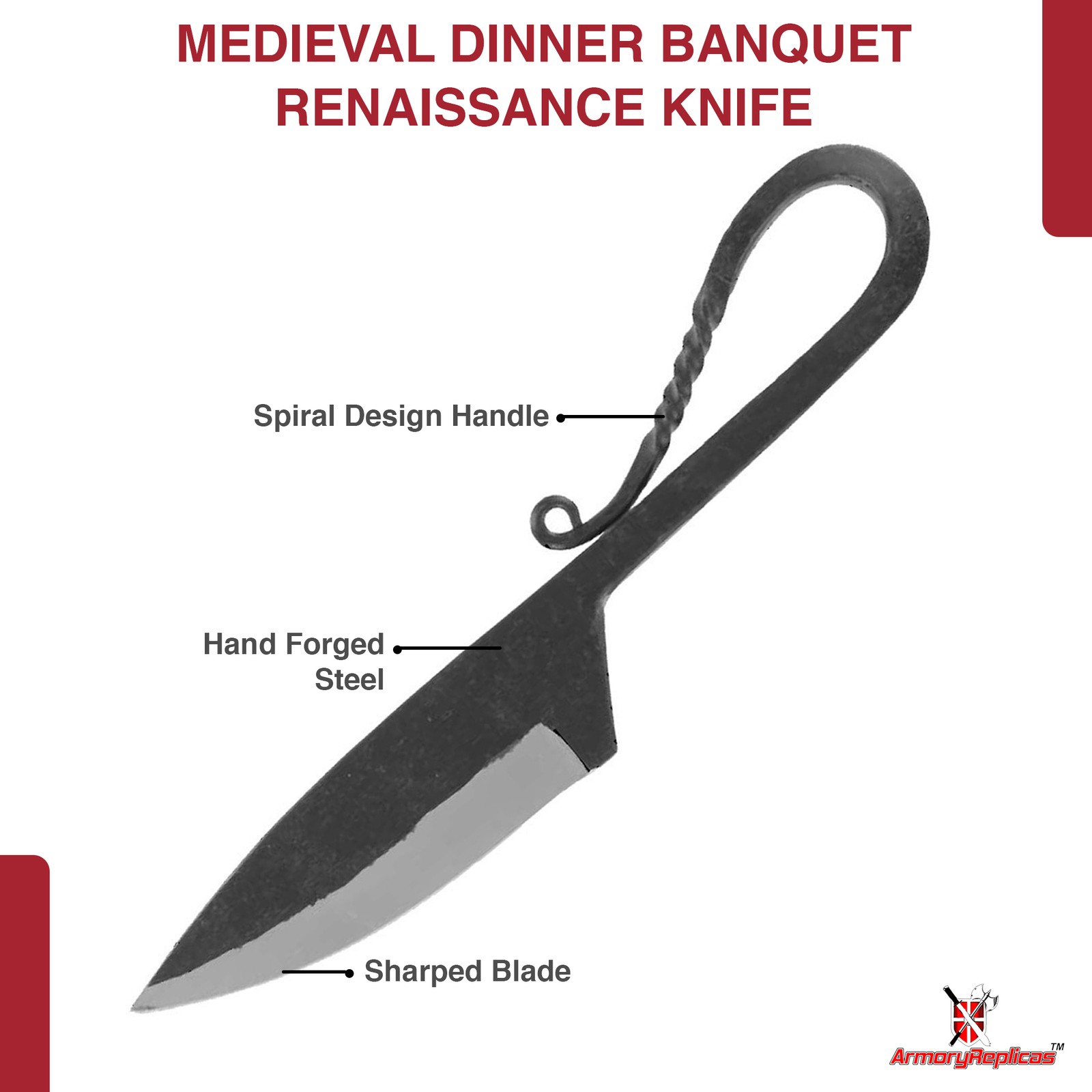 Medieval Dinner Banquet Renaissance Kitchen Camping Knife