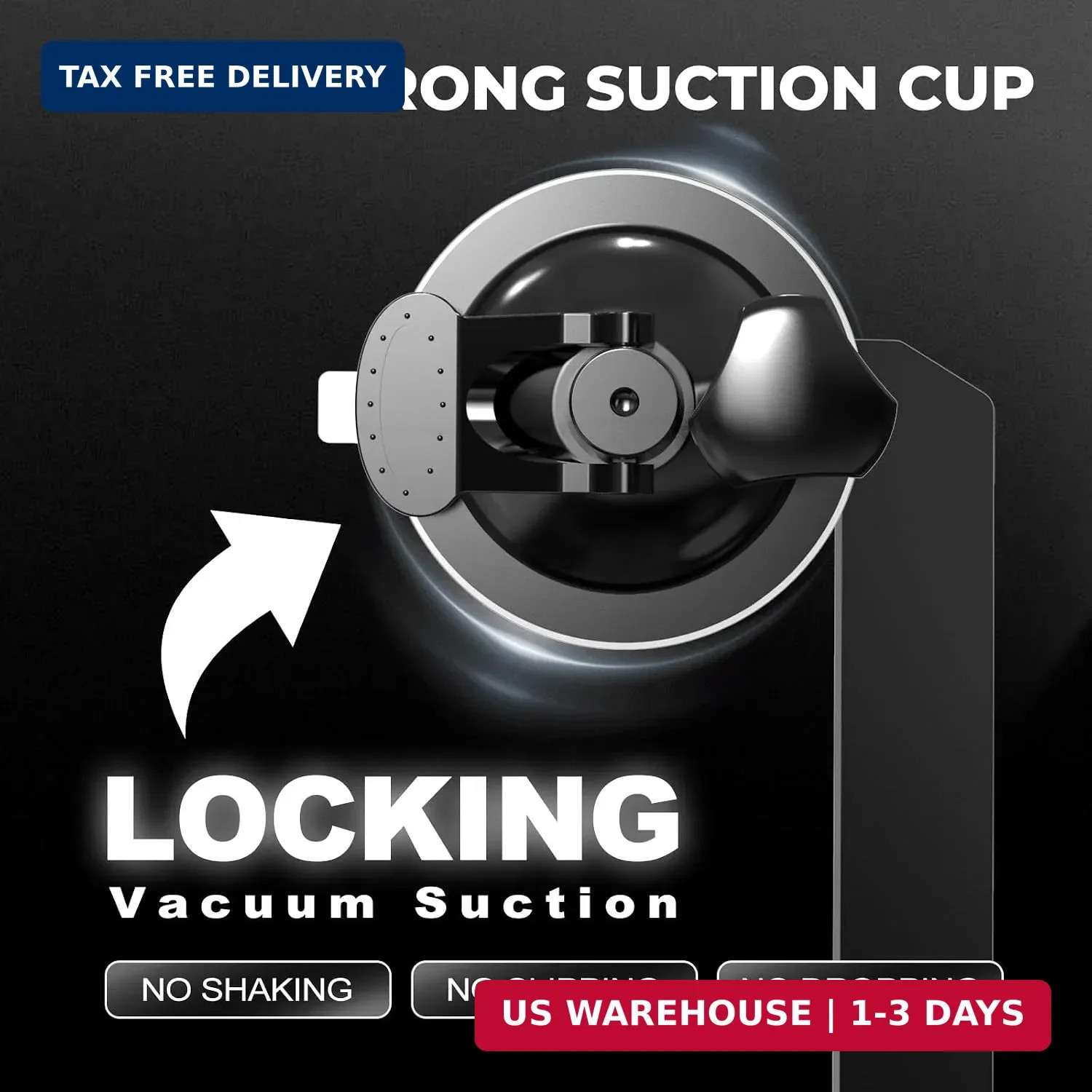 Starlink Mini Mount - Locking Suction Cup with Anti-Shake Tech, No Assembly for