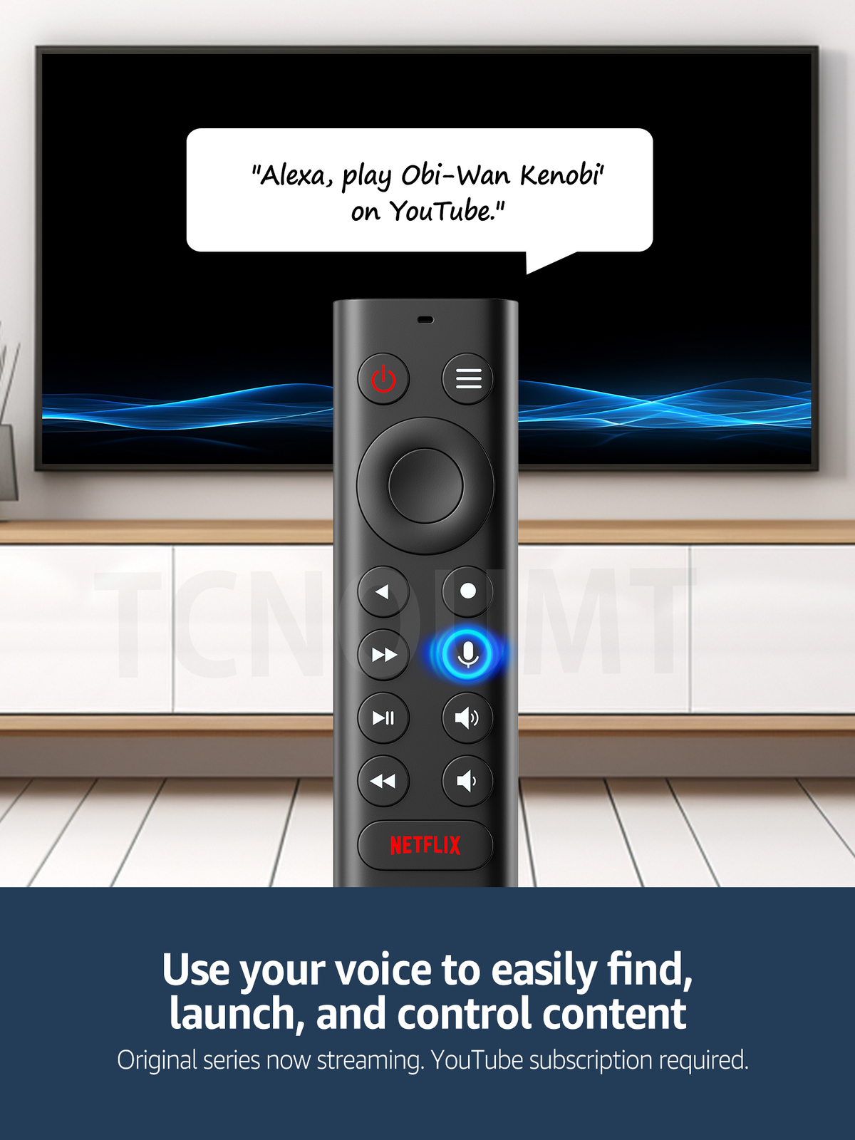 P3700 Voice Remote Control For Nvidia Shield TV New Version, Automatic Backlight