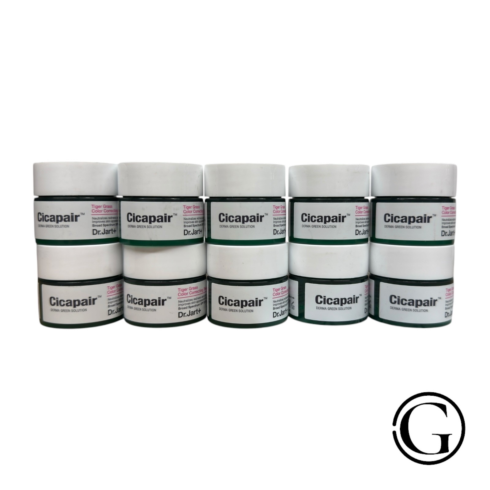 LOT OF 10 Dr.Jart+ Cicapair Tiger Grass Color Correcting Treatment 1.69 oz TOTAL