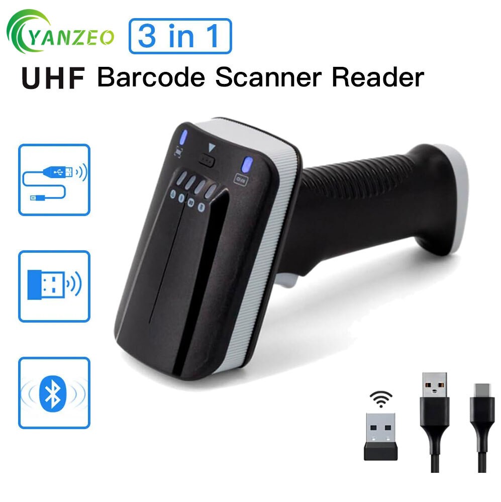 SR290 UHF RFID Reader Bluetooth 2.4G 1D/2D Barcode Scanner Handheld Terminal