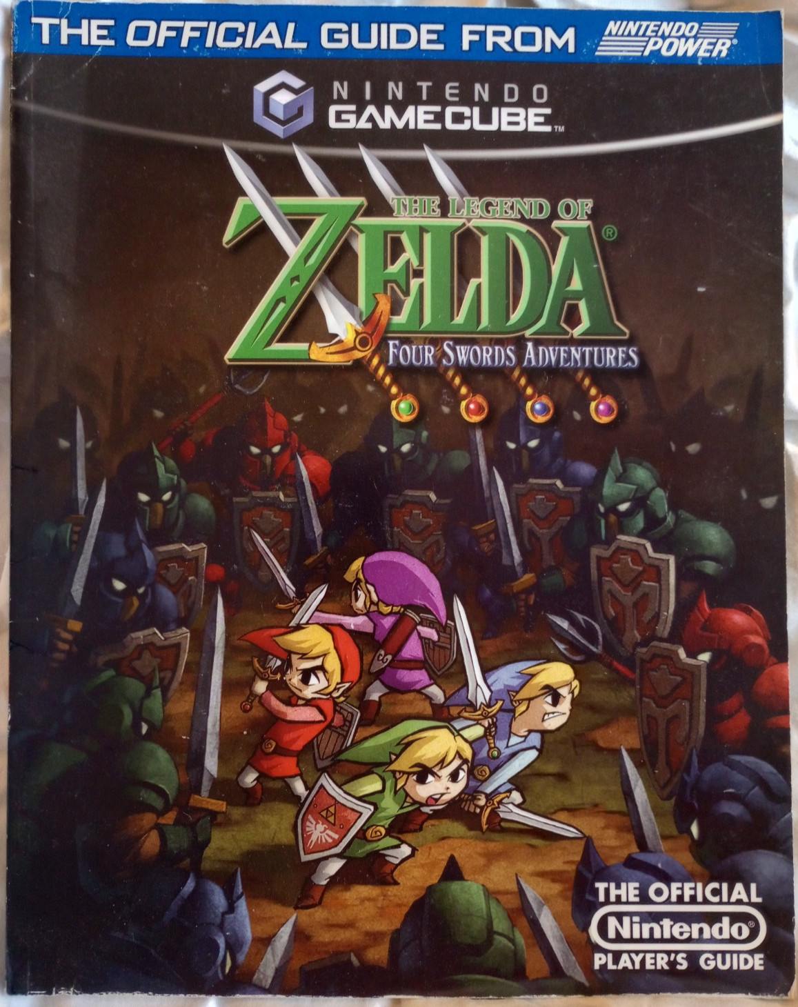 Zelda Four Swords Nintendo Power strategy guide used with poster