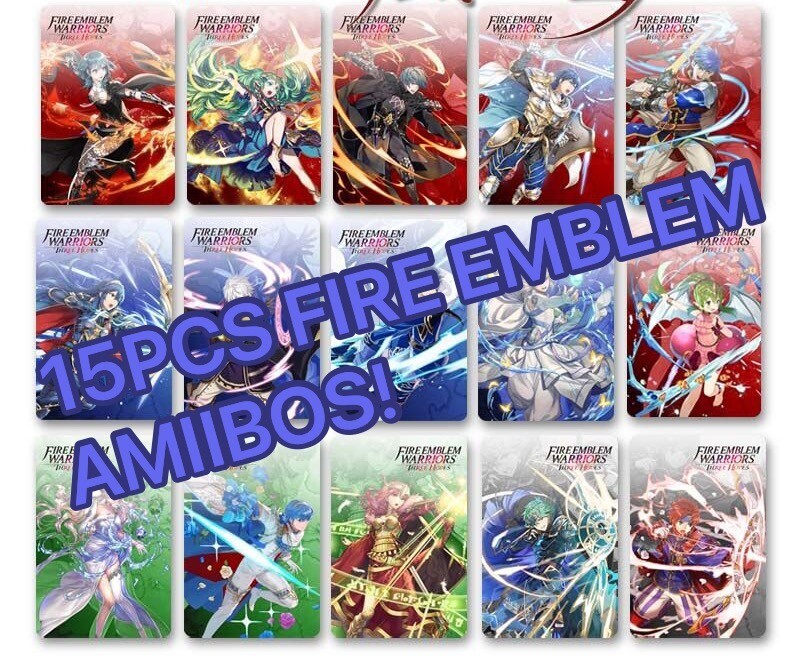 ALL 15PCS Amiibo Fire Emblem Warriors: Three Hopes Large Card For Switch