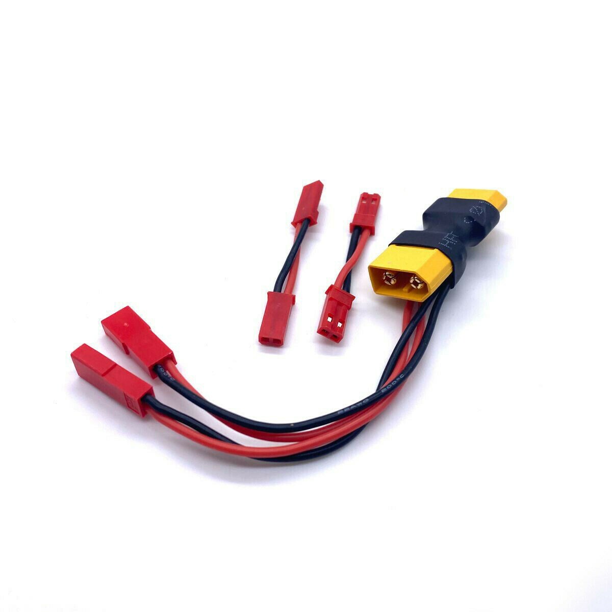 XT60 Dual JST Connector w/ 2 Male-Male Adaptors Reefs RC REEFS121
