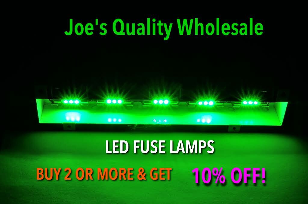 (10)GREEN LED FUSE 8V LAMP/DIAL-METER-STEREO RECEIVER LIGHTS BULBS Pioneer SX
