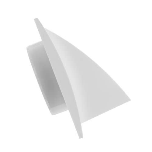 Hood Conduit 190mm x With 125mm/5'' Flange And Gravity Vent Tongue