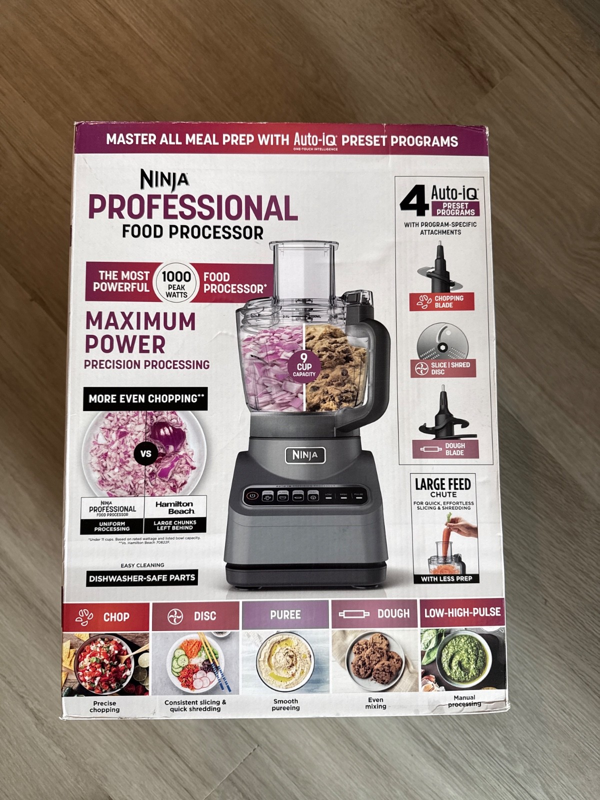 Ninja BN601 Professional Plus Food Processor, 1000 Peak Watts, 4 Functions for C