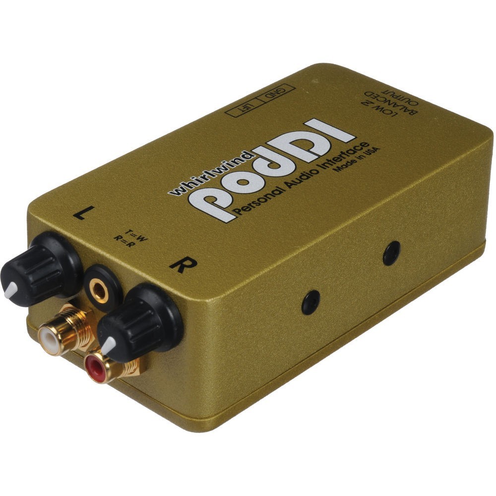 Whirlwind PodDI 1-channel Passive iPod / iPhone Direct Box