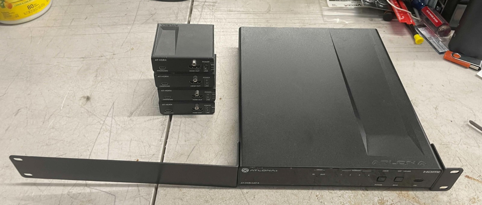 Atlona AT-HDR-CAT-4 HDMI to 4-Output HDBaseT & 4 x Atlona AT-HDRX