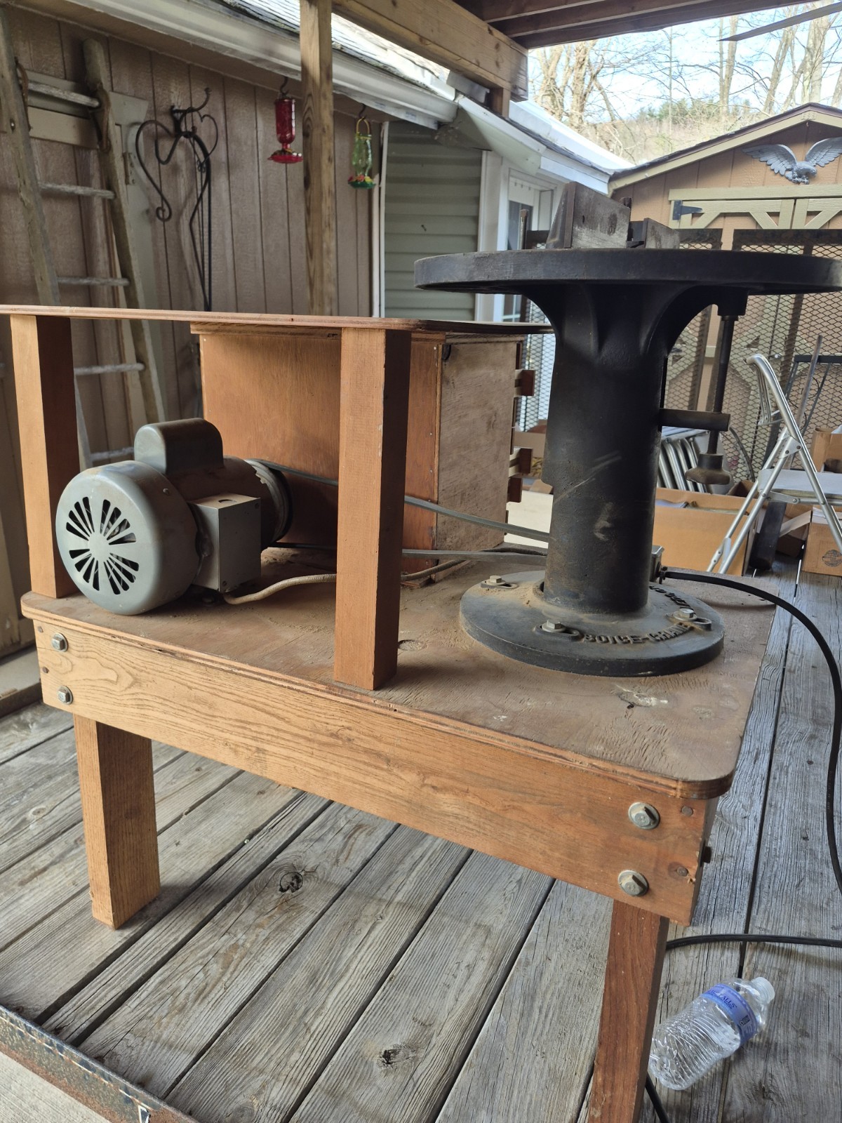 Vintage Boice Crane Co Wood Shaper With Tooling And Cabinet