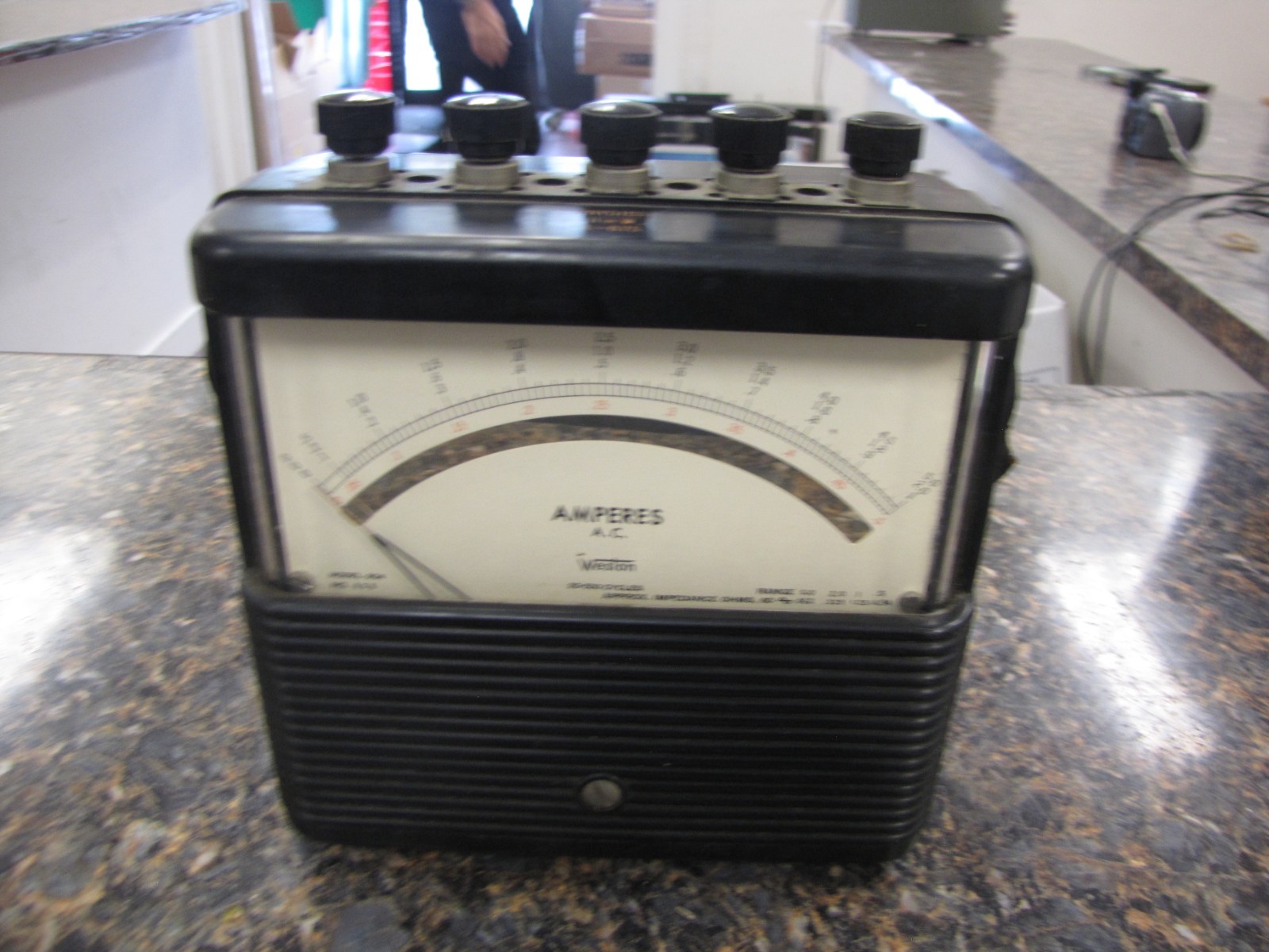 Vintage Amperes A.C. Weston 904 No. 828 - JD306