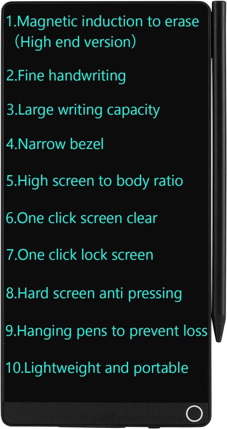 Ultra-Thin 6.5-Inch LCD Writing Tablet with Magnetic Clear Screen Technology