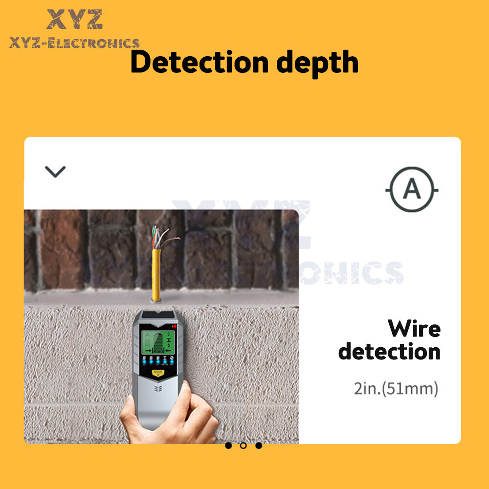 5 in 1 Digital Stud Finder Wood Metal Pipe Wire Wall Scanner Sensor LCD Detector