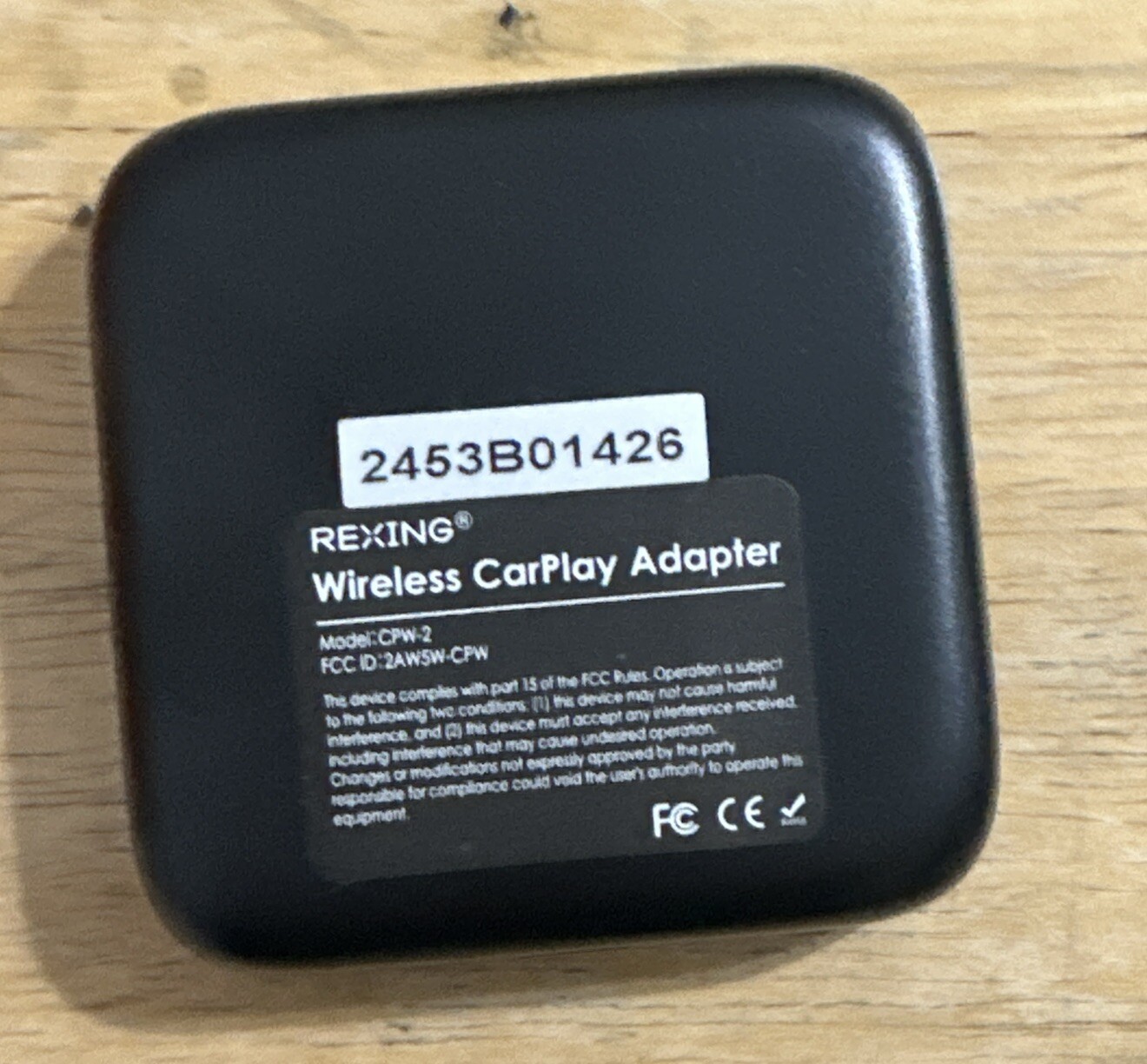 Rexing Wireless Carplay Adapter (BBY-CPW-2)... FREE S&H!