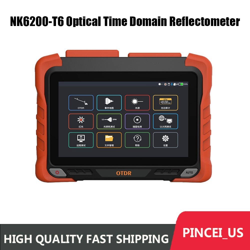 NK6200-T6 OTDR High Performance Optical Time Domain Reflectometer Touch Screen