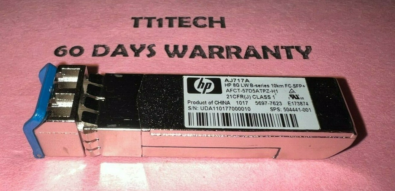 GENUINE HP 8GB AJ717A 504441-001 LW B-series 10KM SFP+ GBIC AFCT-57D5ATPZ-H1 20
