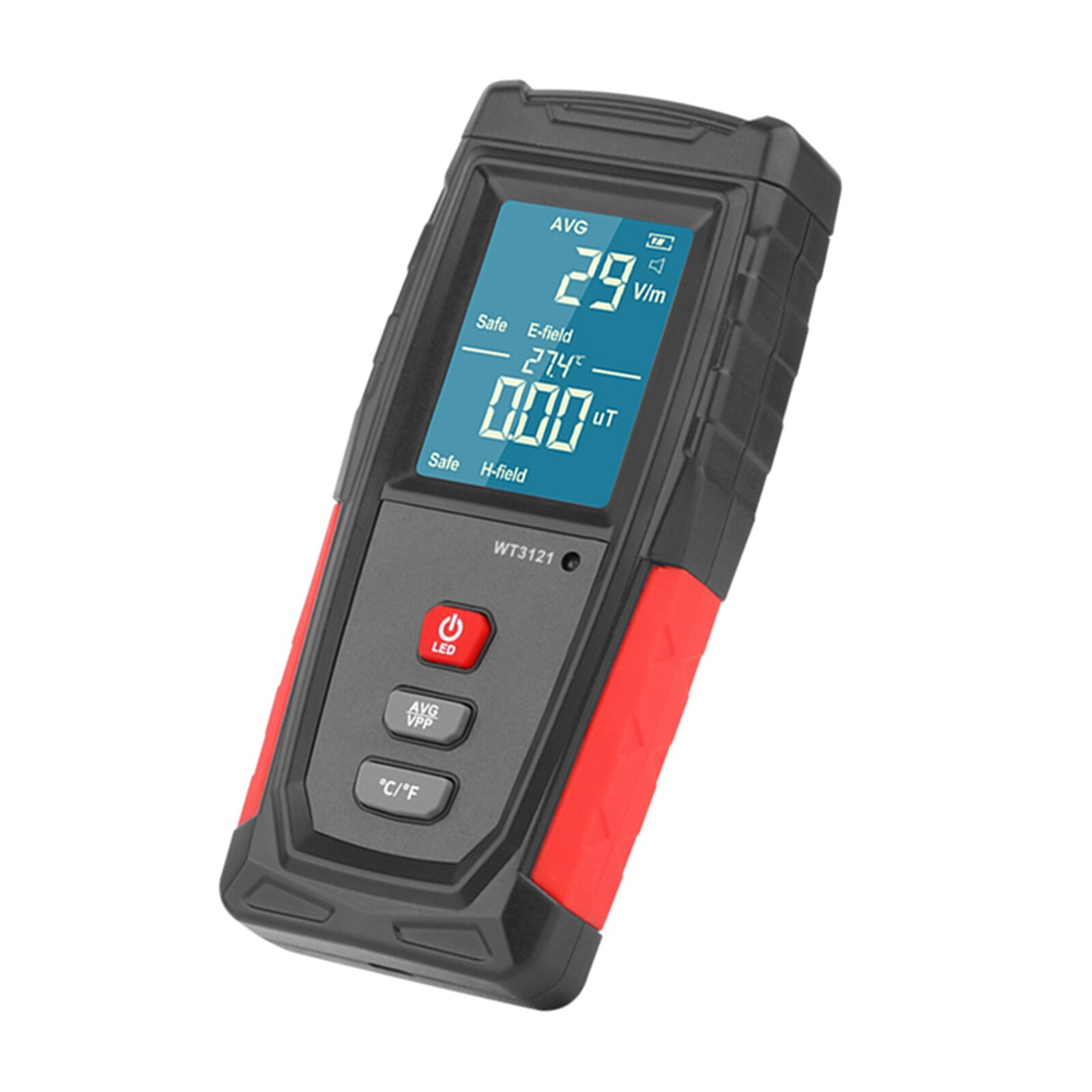 Rechargeable Digital 5G 4G EMF Electromagnetic Radiation Meter Tester Detector