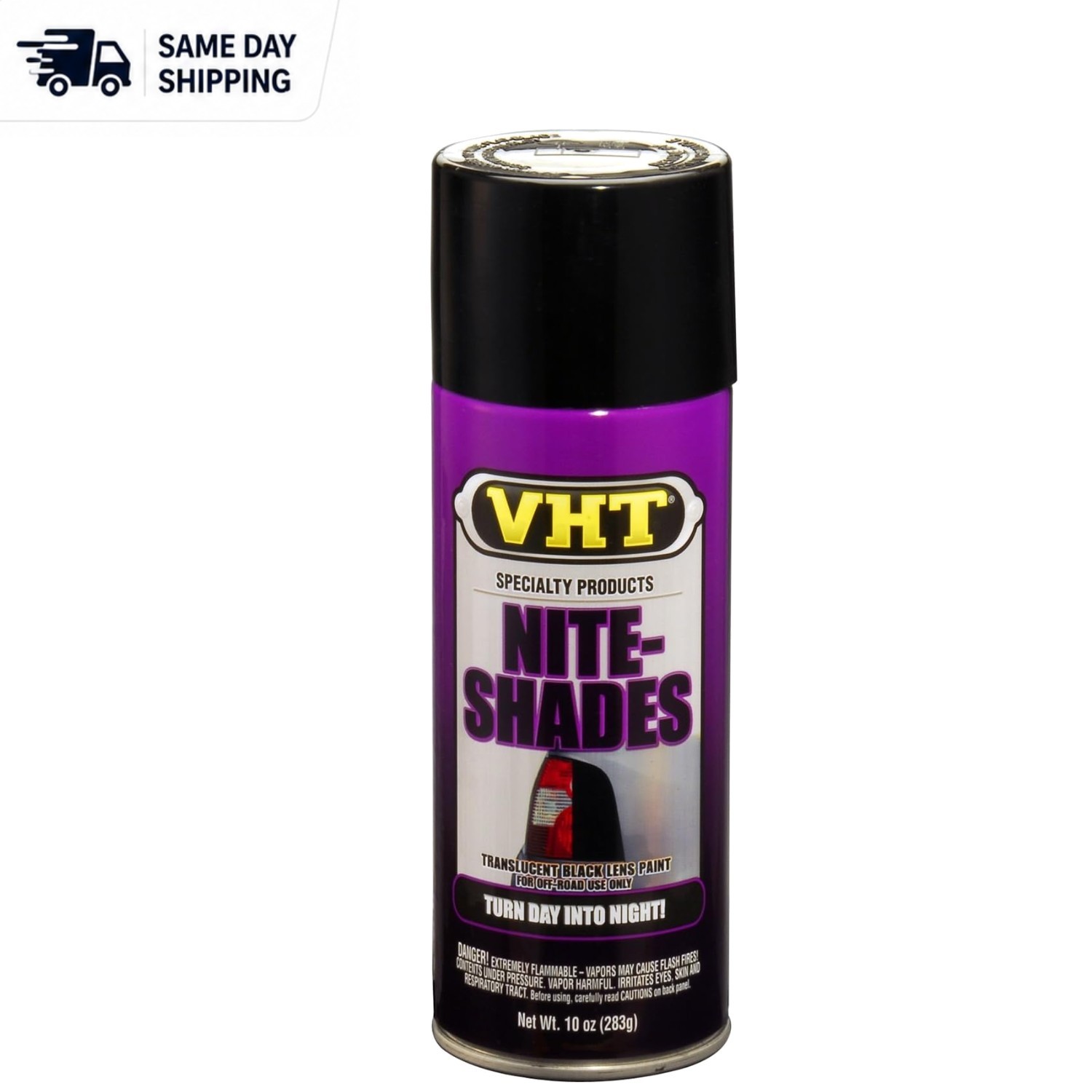 High Temp Nite-Shades 10 oz Spray - Non-Toxic Gloss Black Automotive Paint