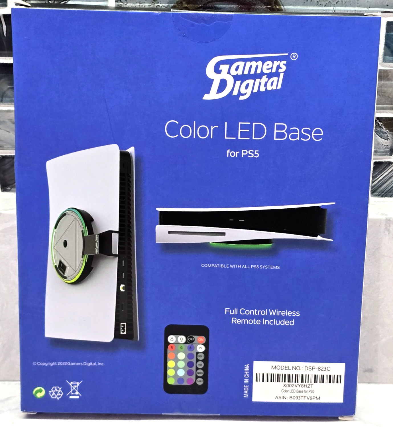 Gamers Digital Color LED Base For PS5 Wireless Remote Included