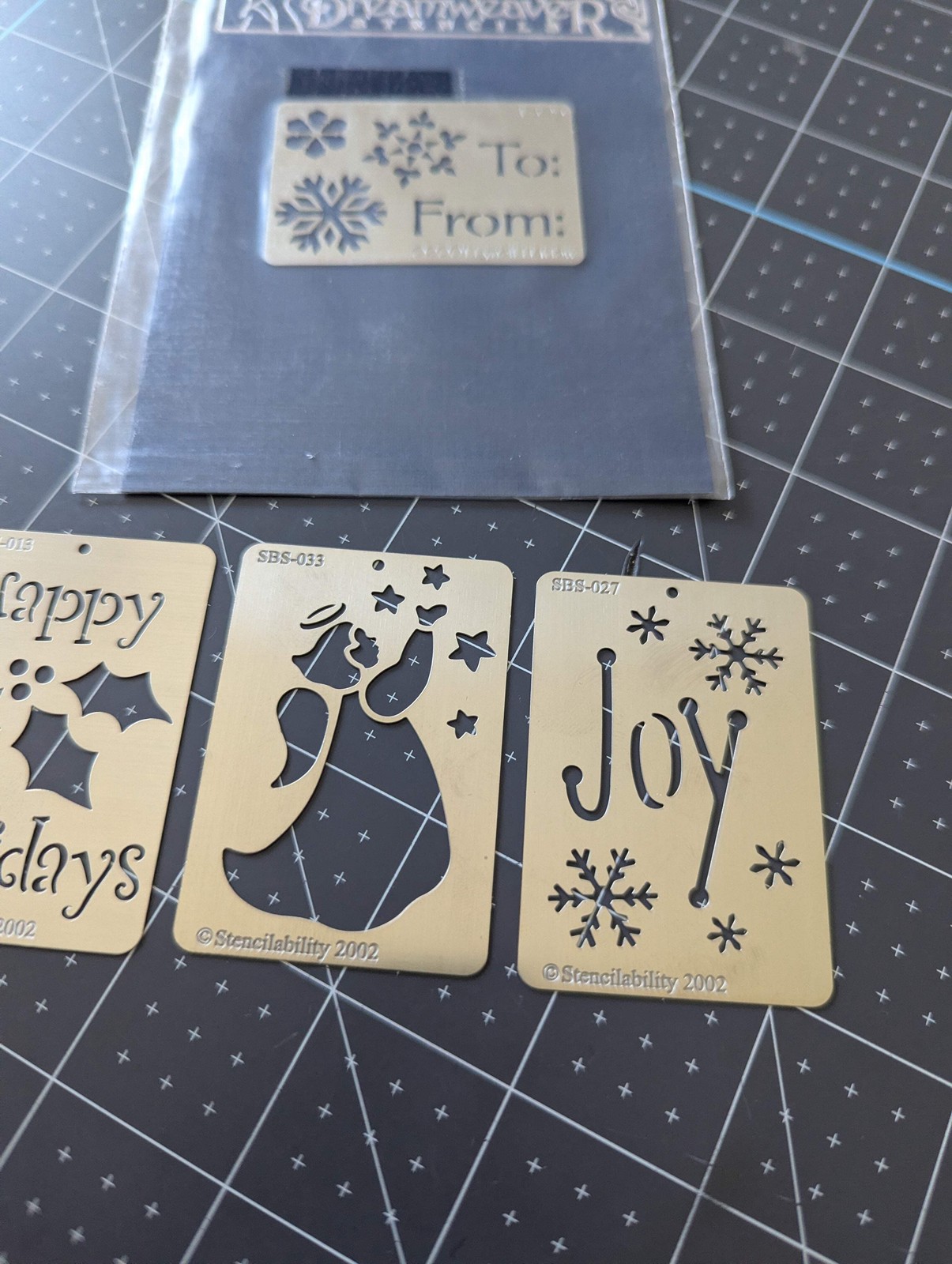 Stencilability & Dreamweaver Holiday Embossing Stencils Bundle