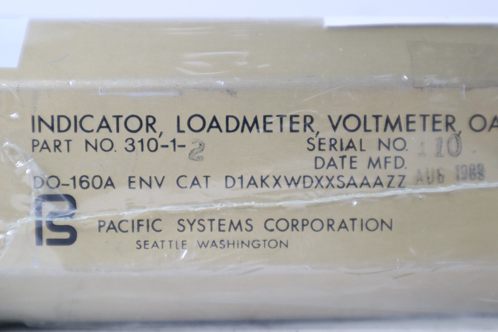 Pacific Systems 310-1-2 Loadmeter Indicator