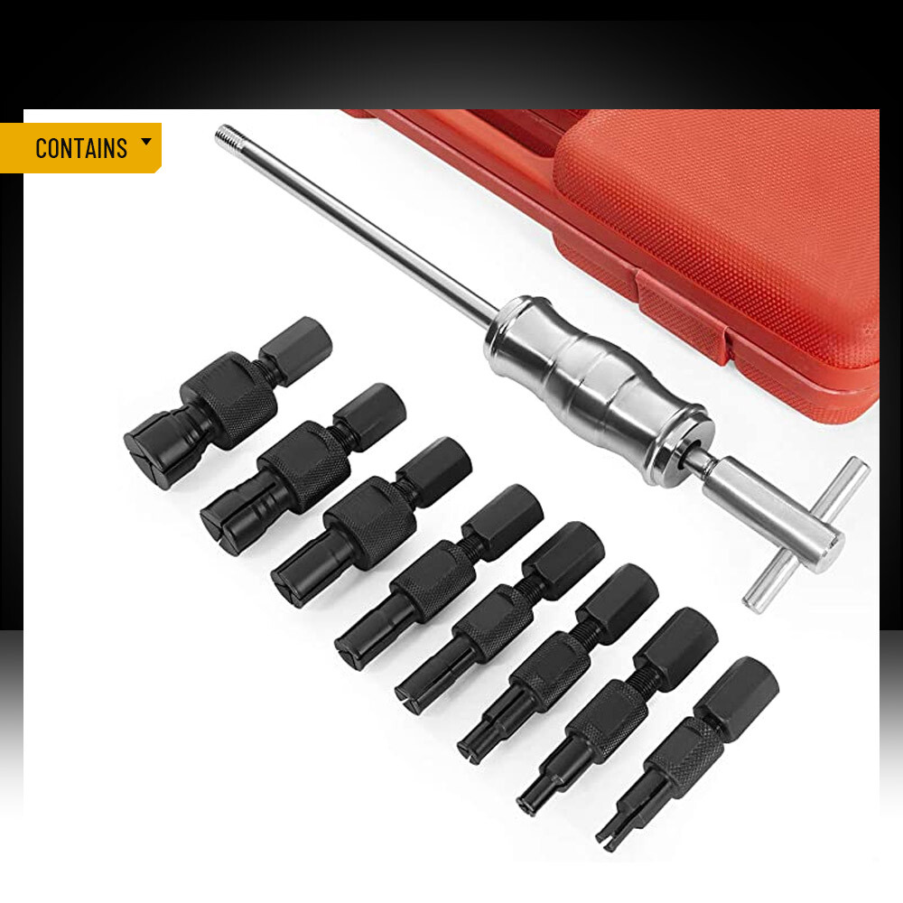 Blind Hole Inner Pilot Bearing Puller Remover Set Slide Hammer Internal Kit 9pcs