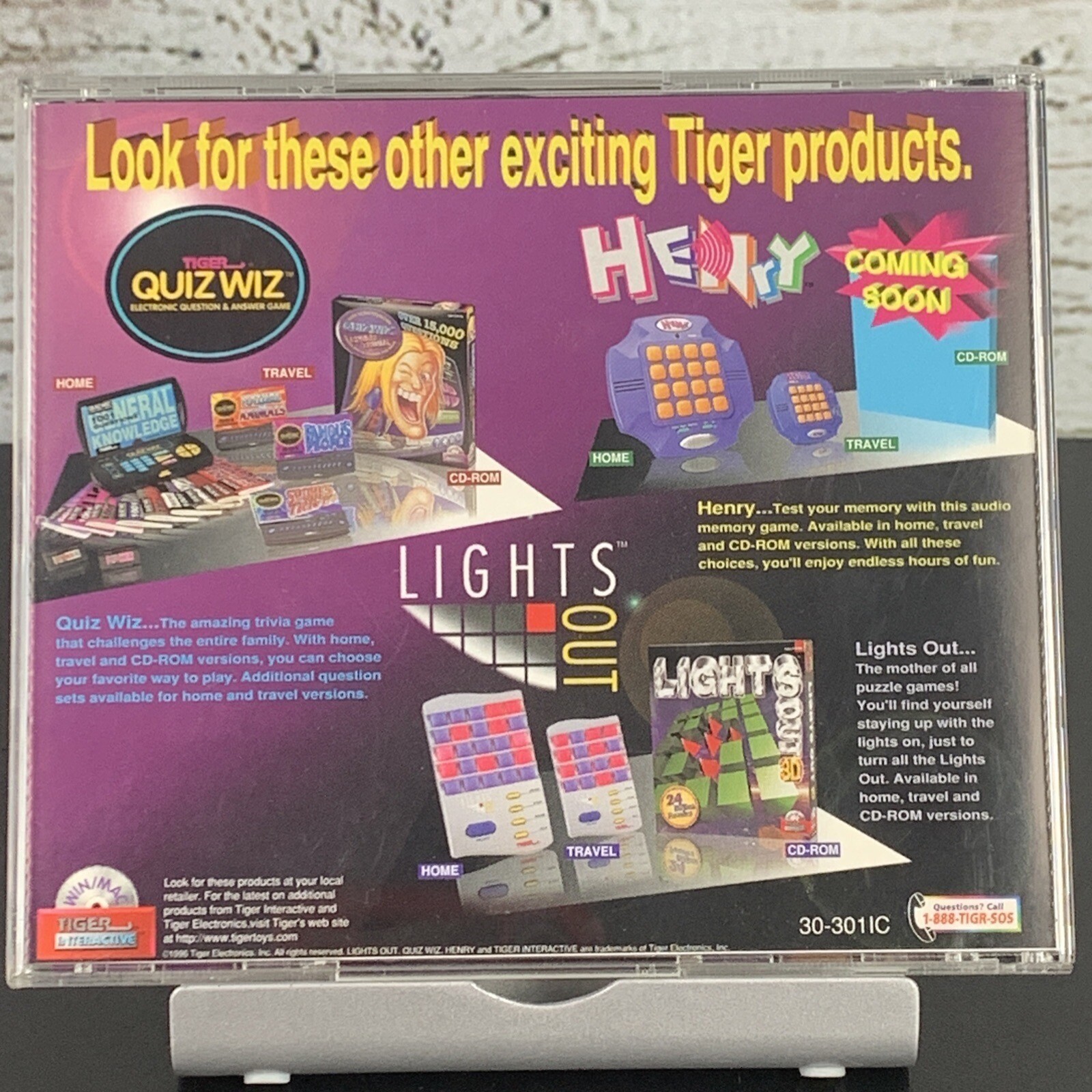 Lights Out 3D By Tiger Interactive Windows/Mac [1996]