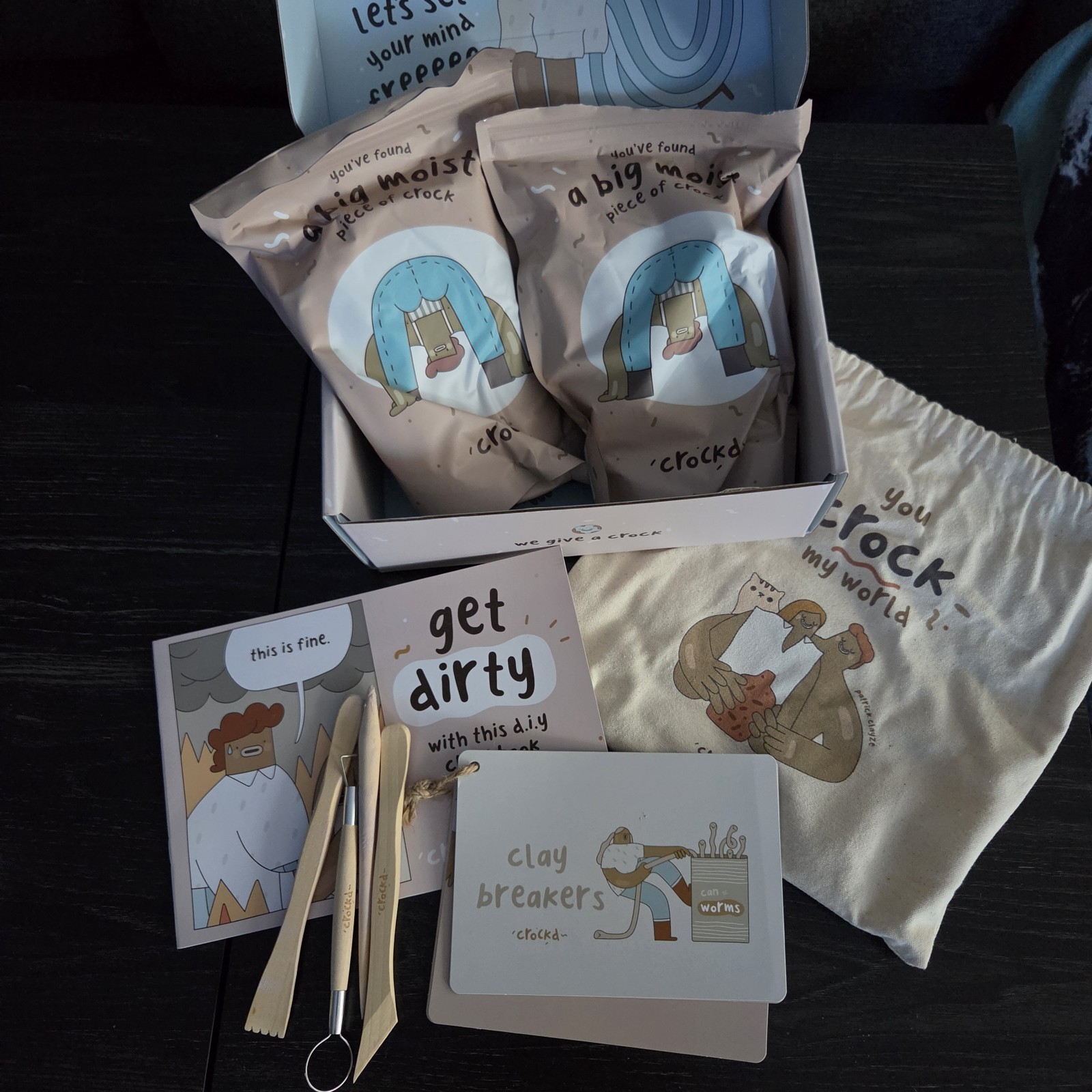 DIY Crockd Clay Pottery Kit for Beginners Read Description