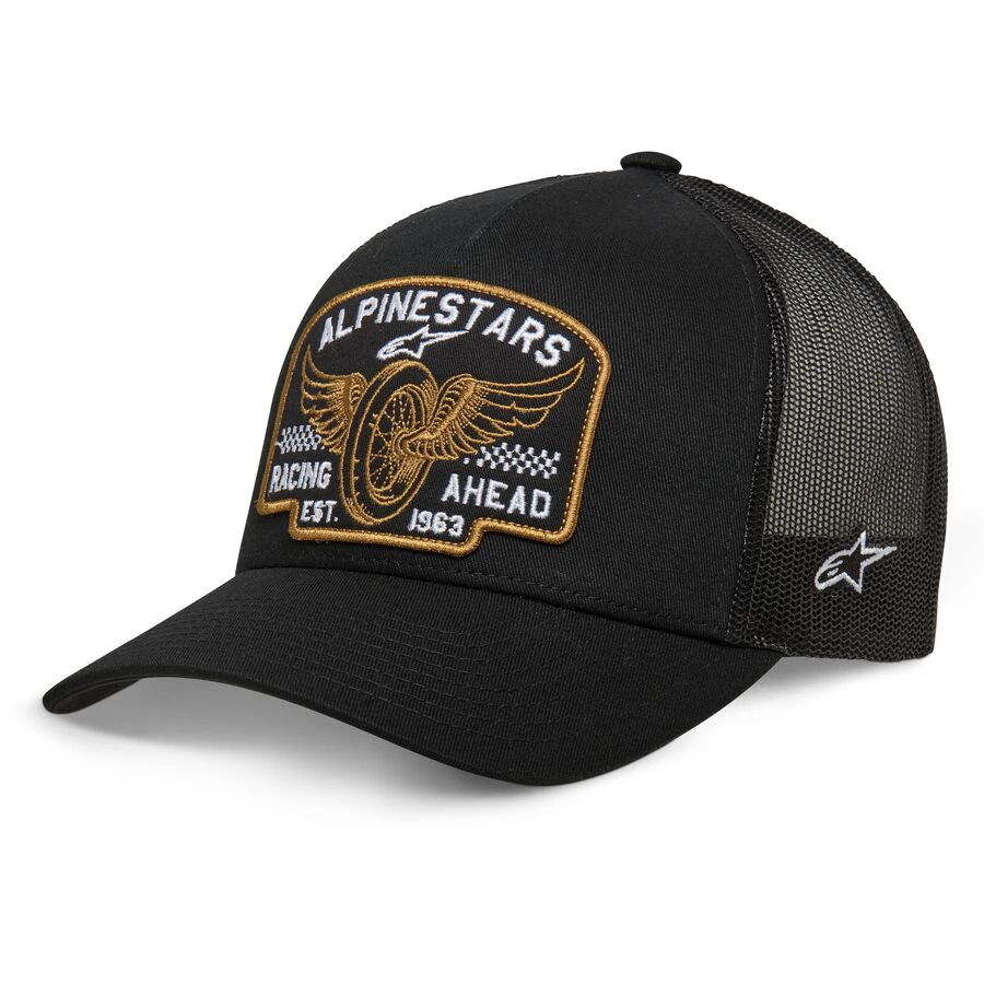 Alpinestars Heritage Patch Trucker Hat - Black/Black 1214-81721-1010-OS