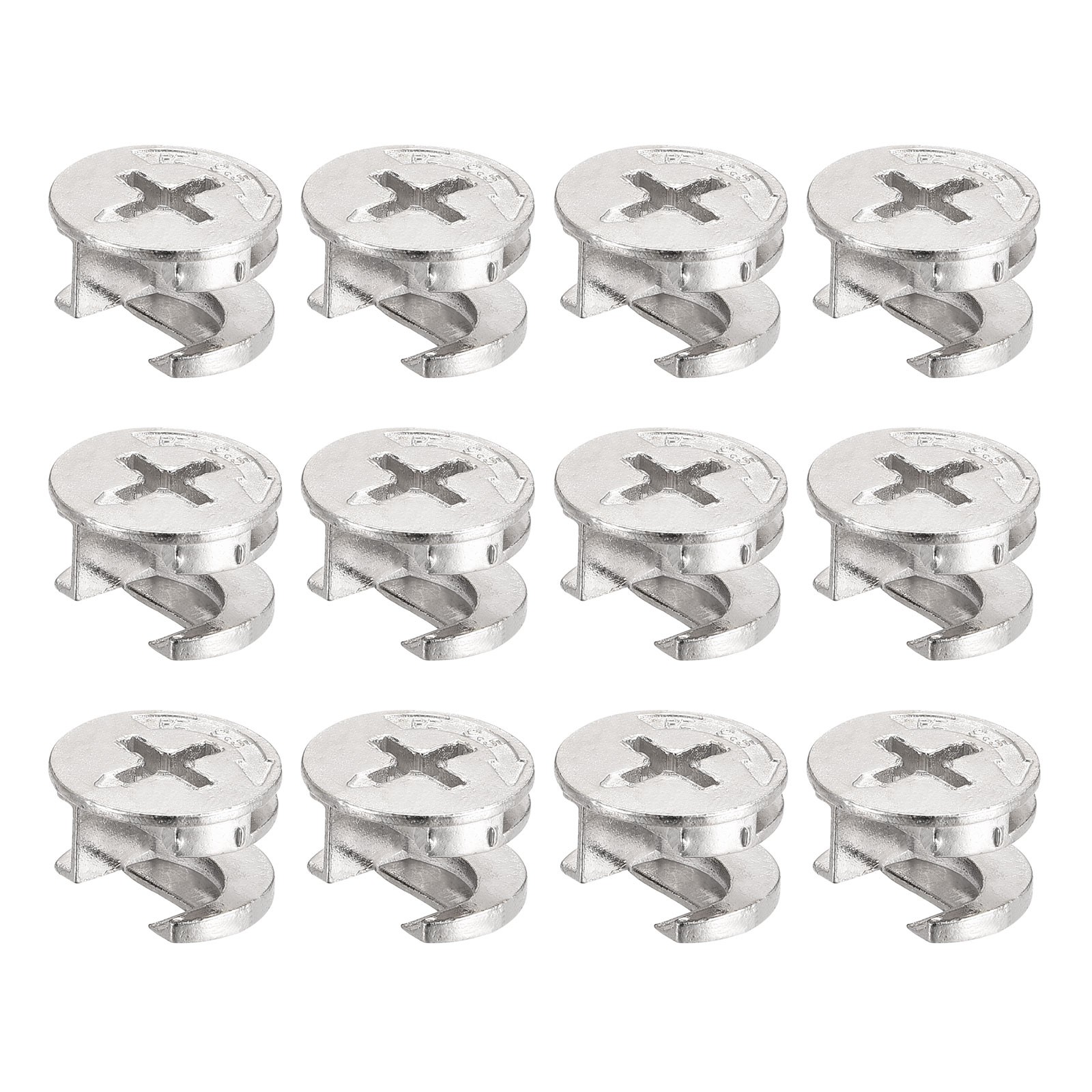 Cam Lock Nut for Furniture 12pcs 14.6x9.5mm Joint Connector Locking Nuts