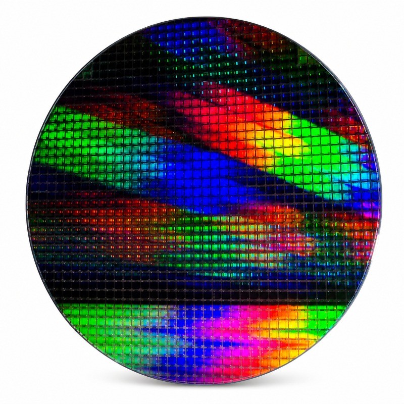 8 Inch Silicon Wafer with Stand Semiconductor Display Collection
