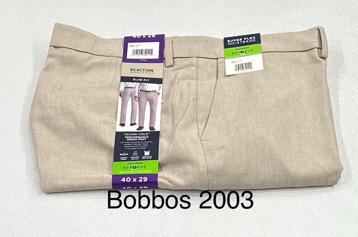 Kenneth Cole Reaction Men's Techni-Cole Slim-Fit Pants, Tan, Size 40X29