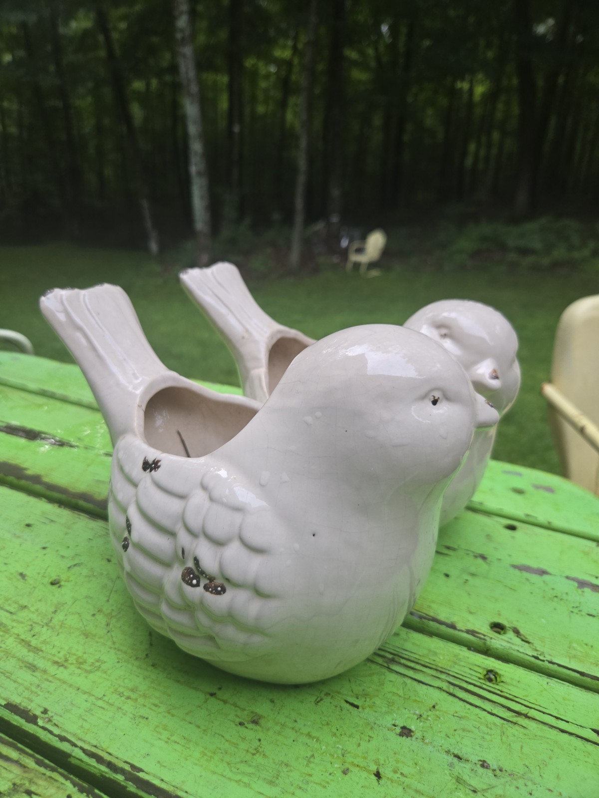 Vintage Ceramic Love Bird Planter Unknown Maker