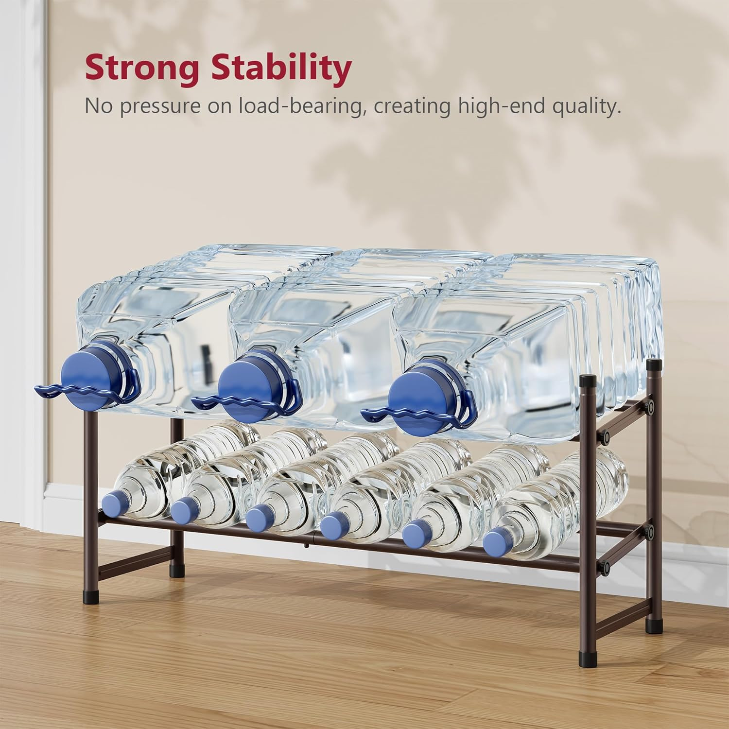 2 Tier Expandable Shoe Rack for Closet, 28“-41“Adjustable & Stackable Shoe Shelf