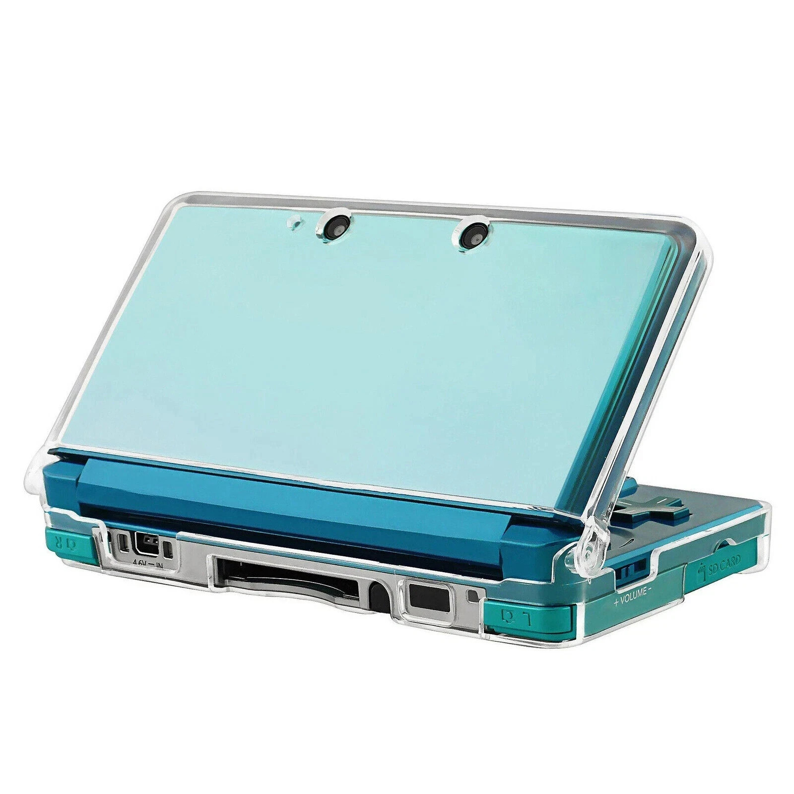 Clear Hard Shell Case for Nintendo 3DS Crystal Snap-On Protective Cover