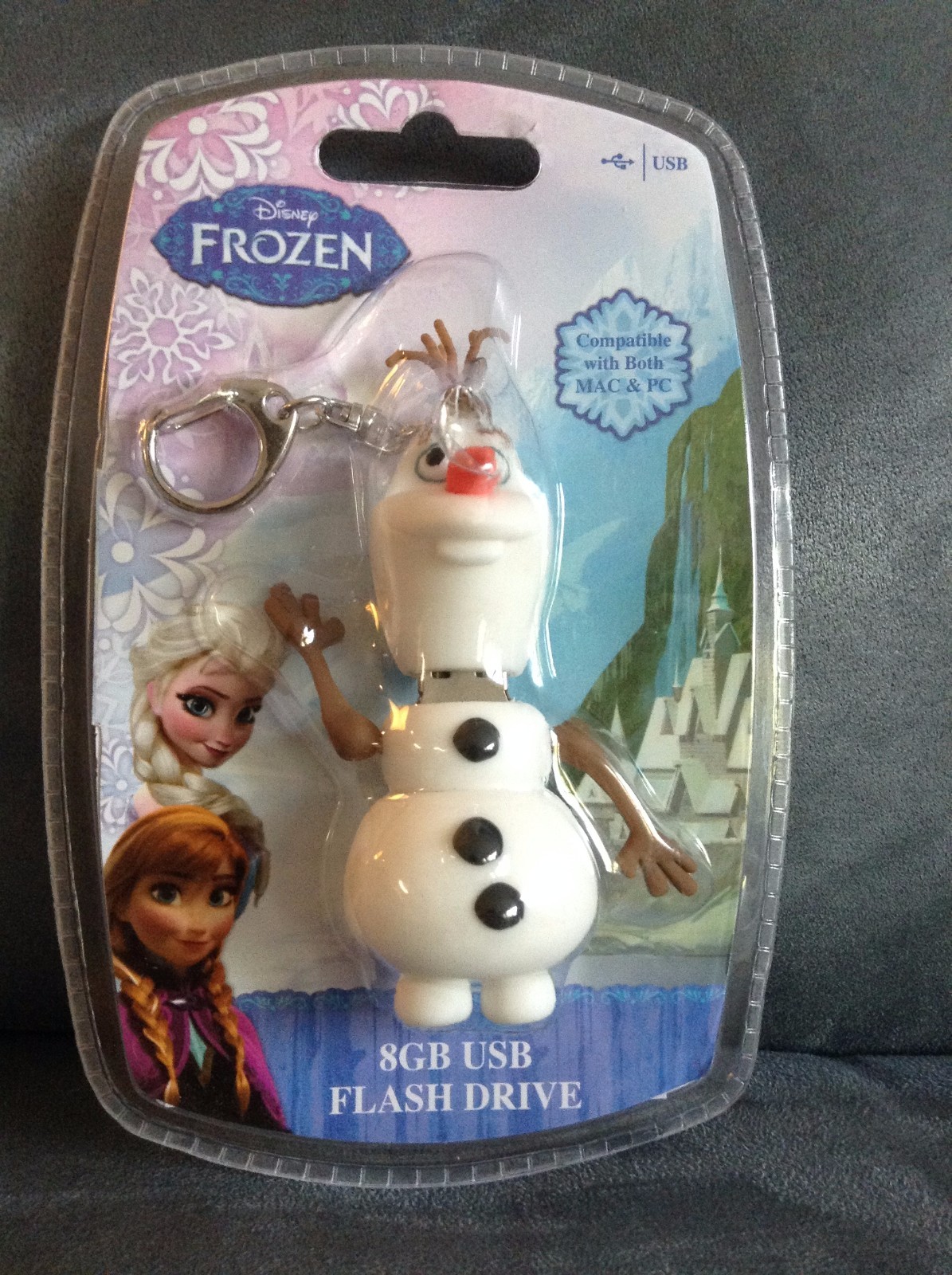 DISNEY FROZEN OLAF 8GB USB FLASH DRIVE FOR MAC & PC - NEW IN PACKAGE