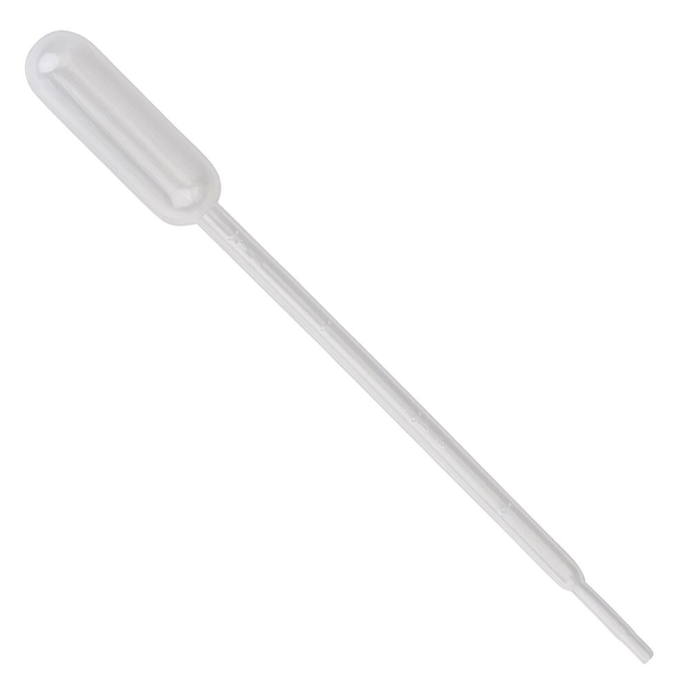 Transfer Pipette, 5.0ml Capacity, 1.0ml Graduated, 150mm, (6 Packs of 500)