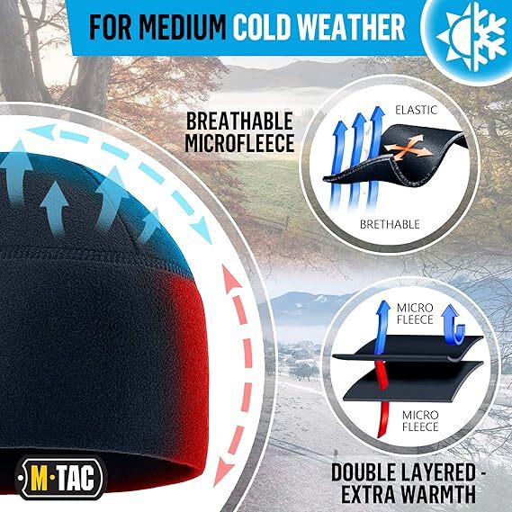 Military Tactical Skull Cap Winter Warm Fleece Windproof Ski Beanie Hats USA Lot