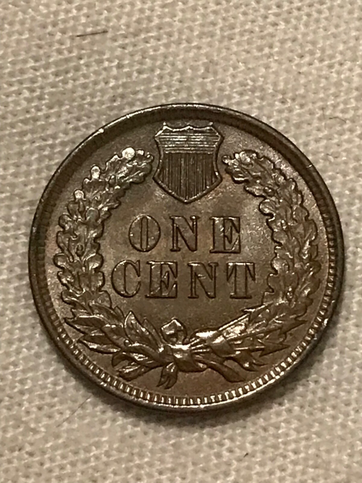 1899 Indian head cent , Lustrous Brown Uncirculated,