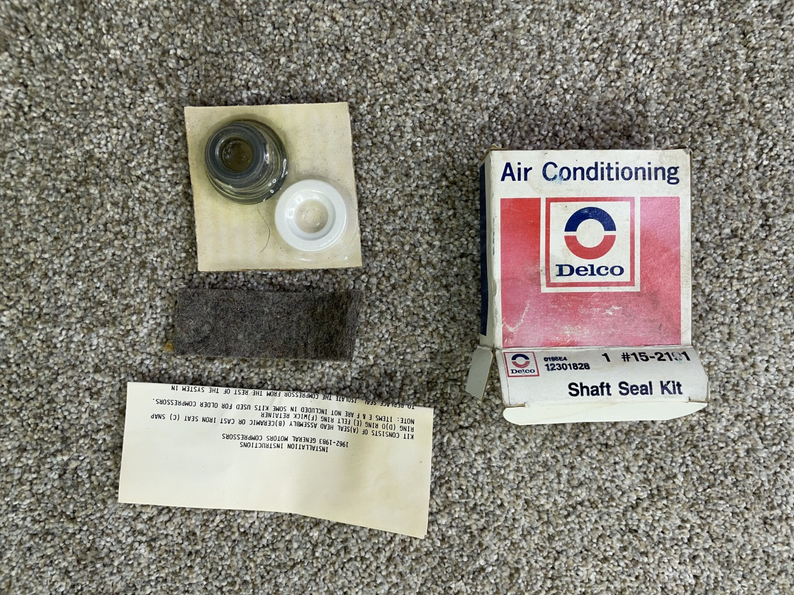 GM OEM AC Shaft Seal Kit for A6 R4 Compressors 60's-80's Chevrolet GMC 12301828