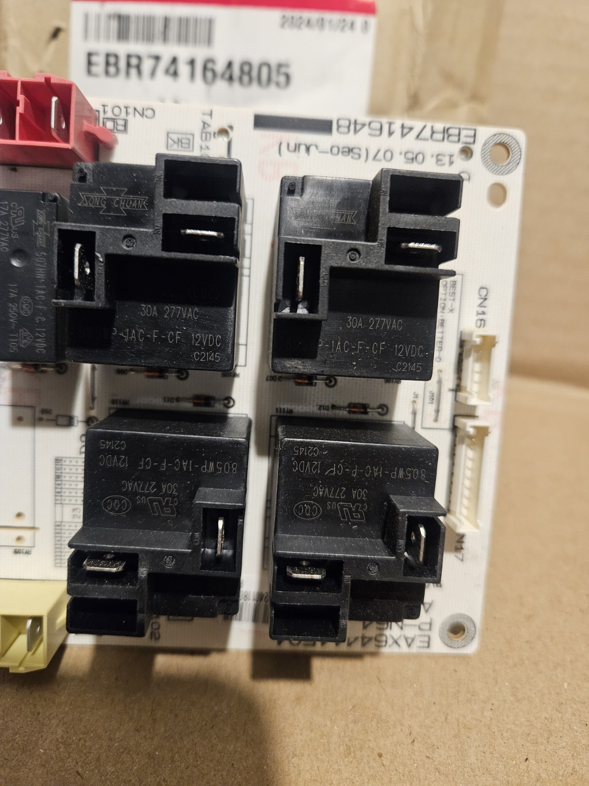 For LG EBR74164805 Range Oven Relay Control Board
